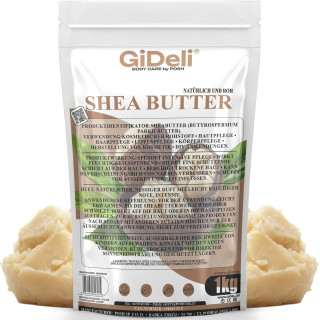 Sheabutter 1kg - Unraffiniert A-Grade Handgeknetet | GiDeli