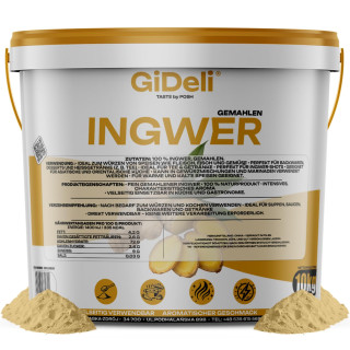 Ingwerpulver 10kg - Gemahlen Ingwer Naturrein Tee | GiDeli