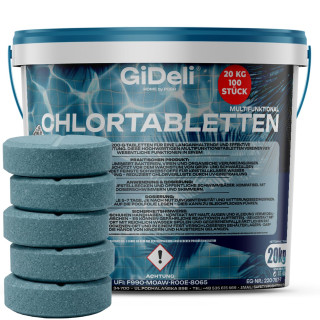 Chlortabletten Multifunktional 20kg - Poolpflege | GiDeli