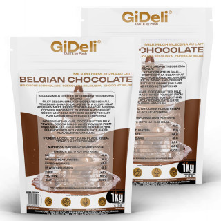 Belgische Schokolade 2 kg - Kuvertüre Kakao für | GiDeli