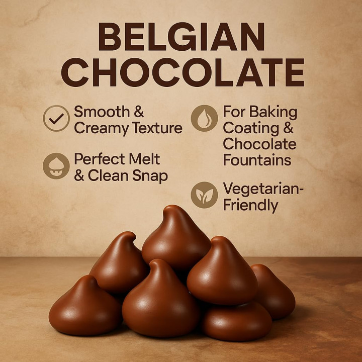 Belgische Schokolade 1kg - Kuvertüre Kakao für | GiDeli