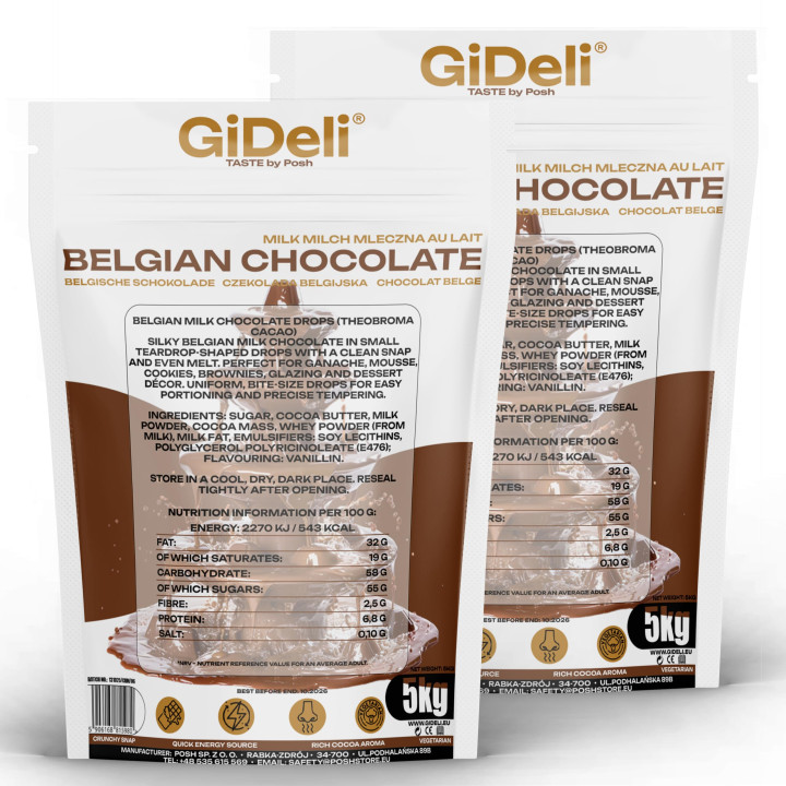 Belgische Schokolade 10 kg - Kuvertüre Kakao für | GiDeli