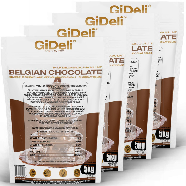 Belgische Schokolade 20 kg - Kuvertüre Kakao für | GiDeli