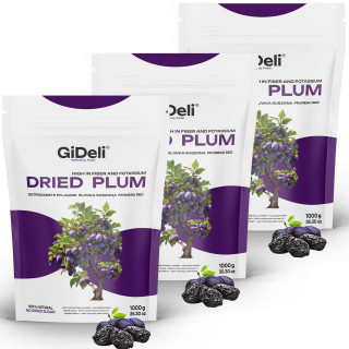 Getrocknete Pflaumen 3kg - Ohne Stein Ungesüßt | GiDeli